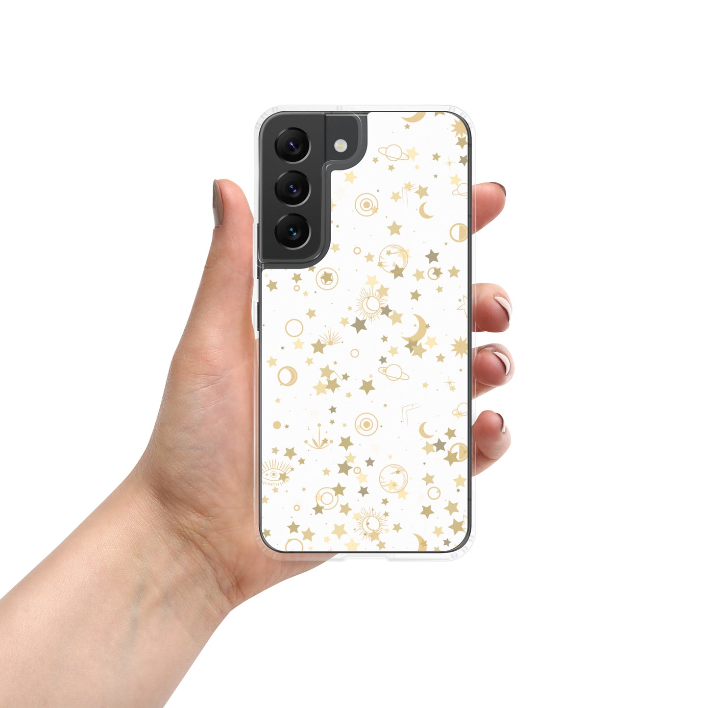 Golden Star Galaxy Clear Case for Samsung®