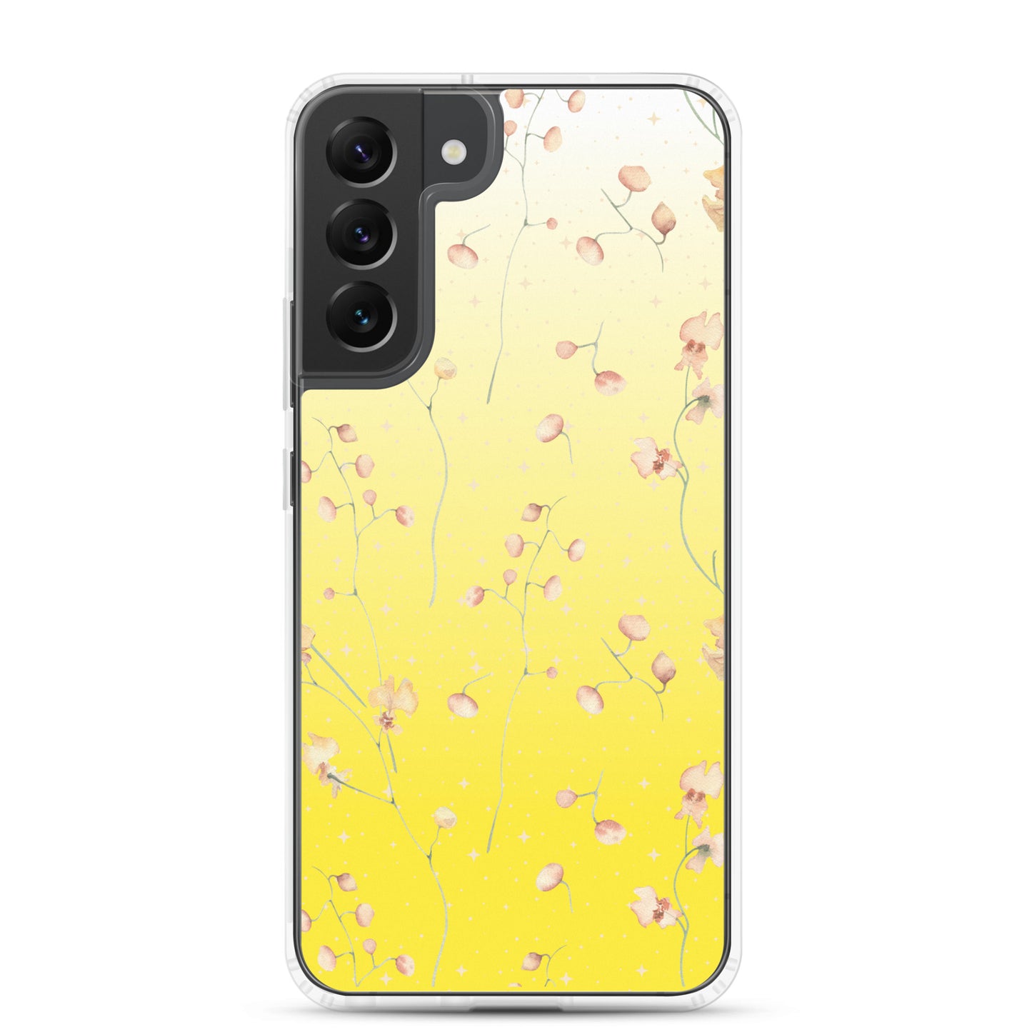 Yellow Botanical Flower Star Clear Case for Samsung®