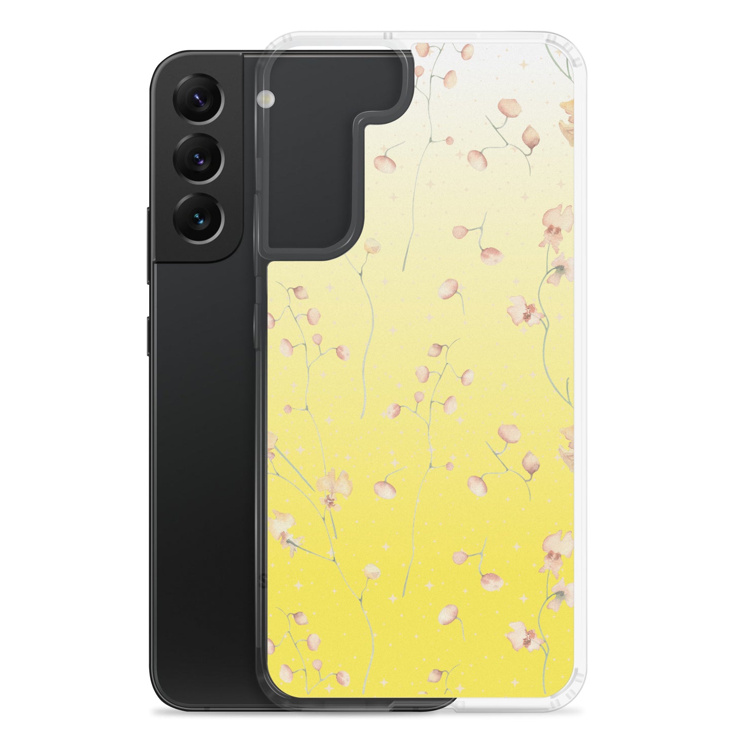 Yellow Botanical Flower Star Clear Case for Samsung®