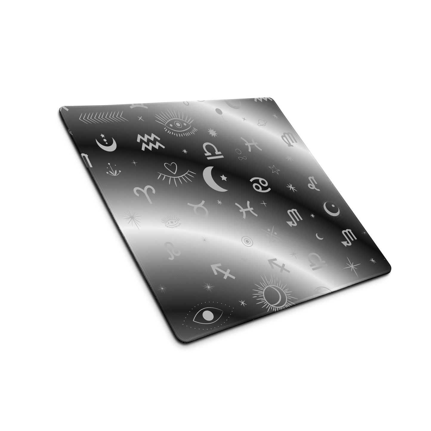 Black White Zodiac Gaming Mouse Pad