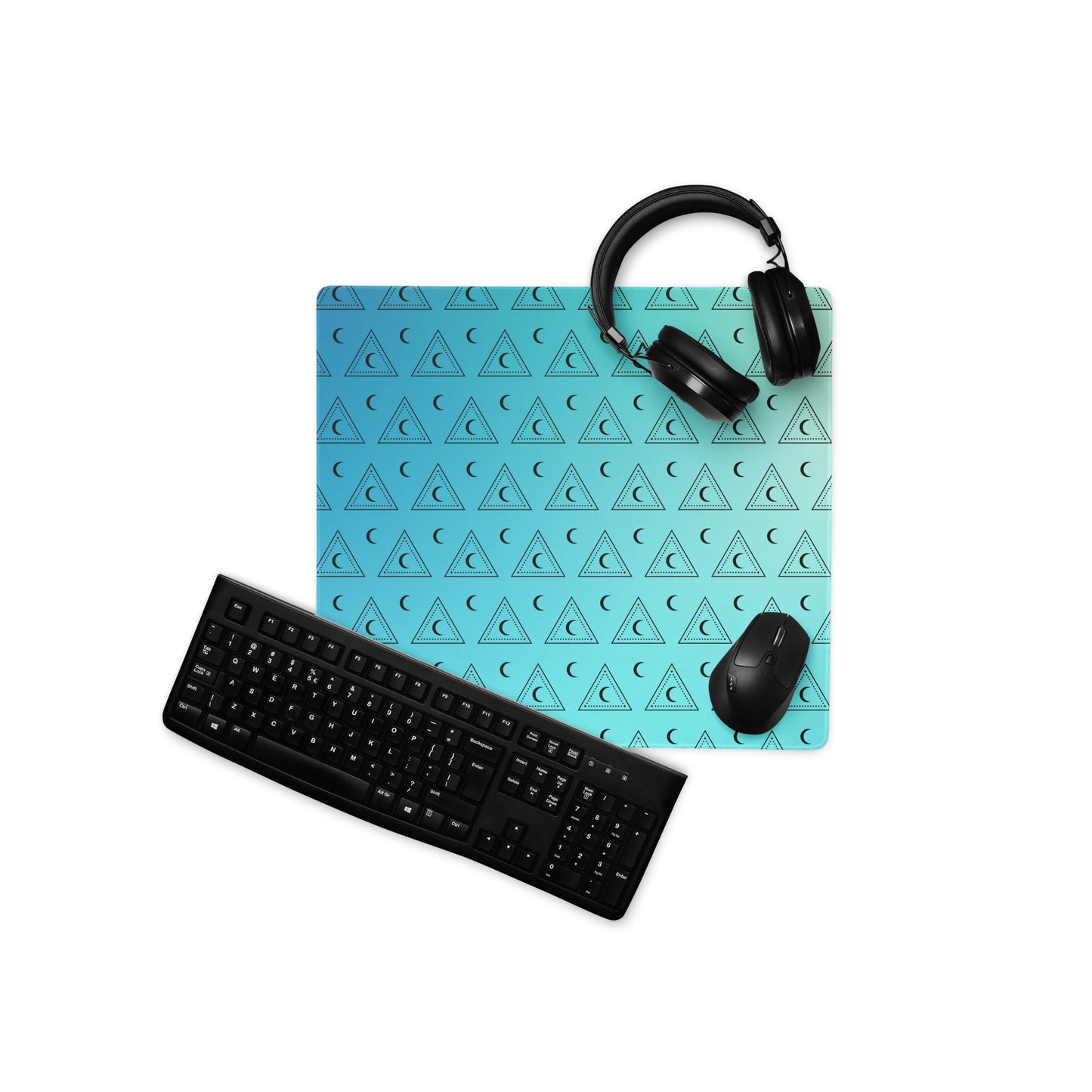 Blue Moon Triangle Gaming Mouse Pad