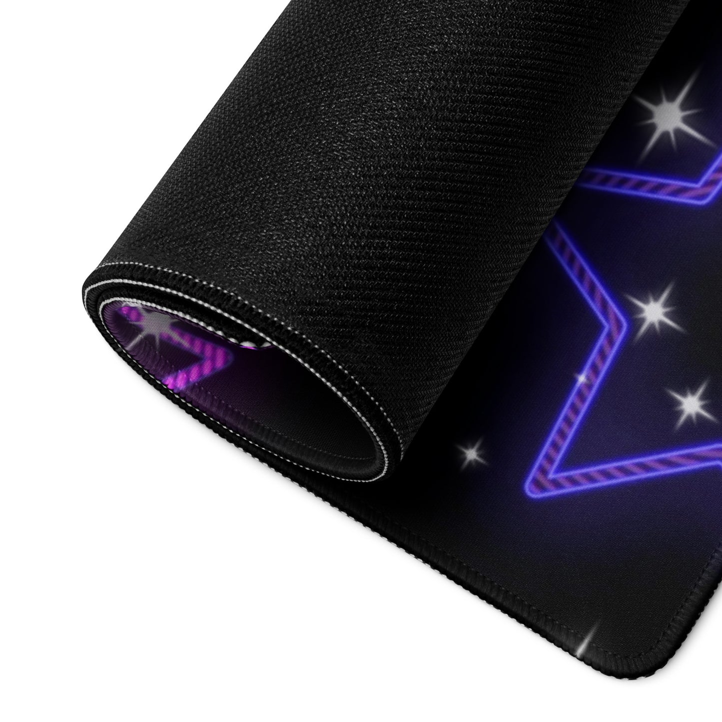Neon Star Gaming Mouse Pad