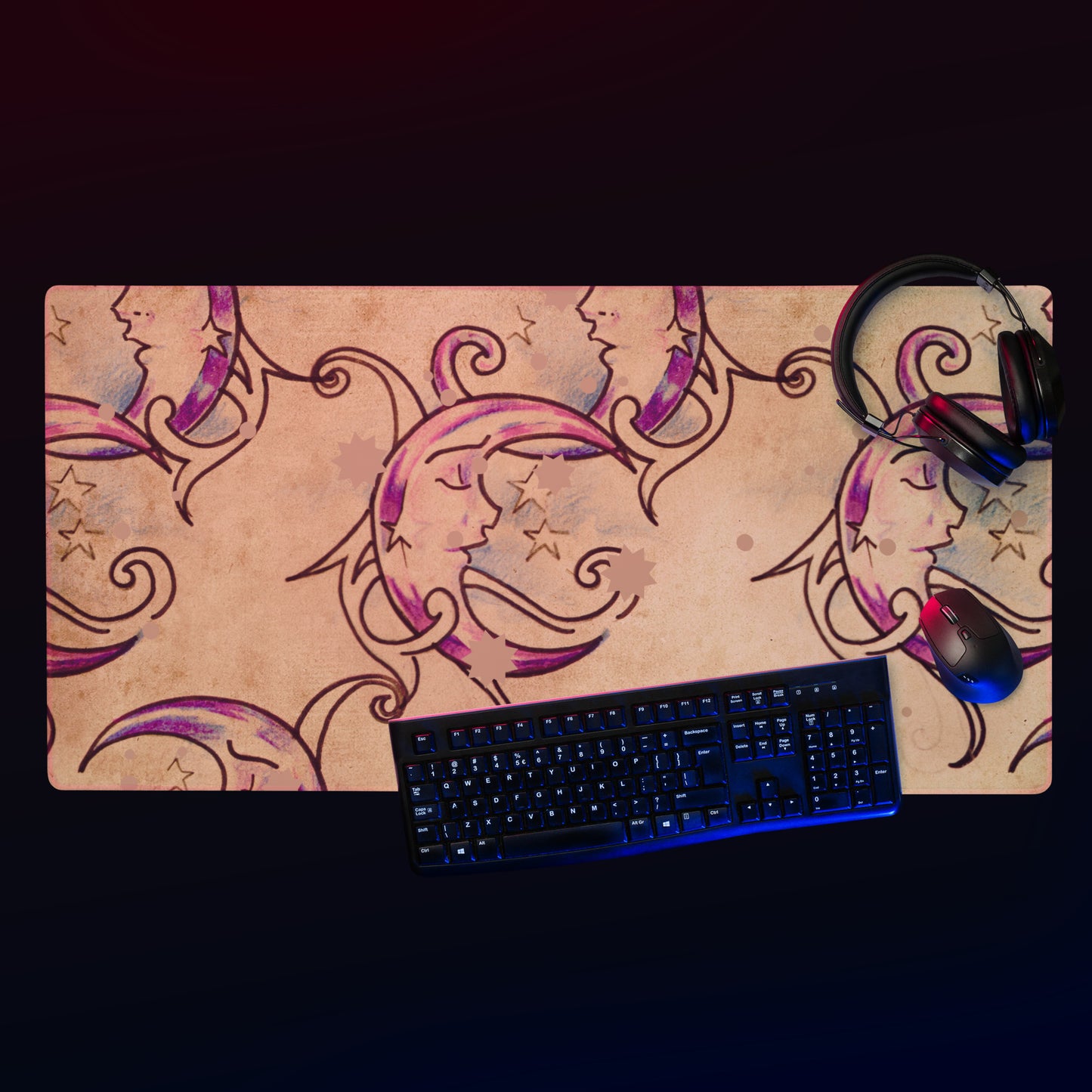 Latte Moon Gaming Mouse Pad