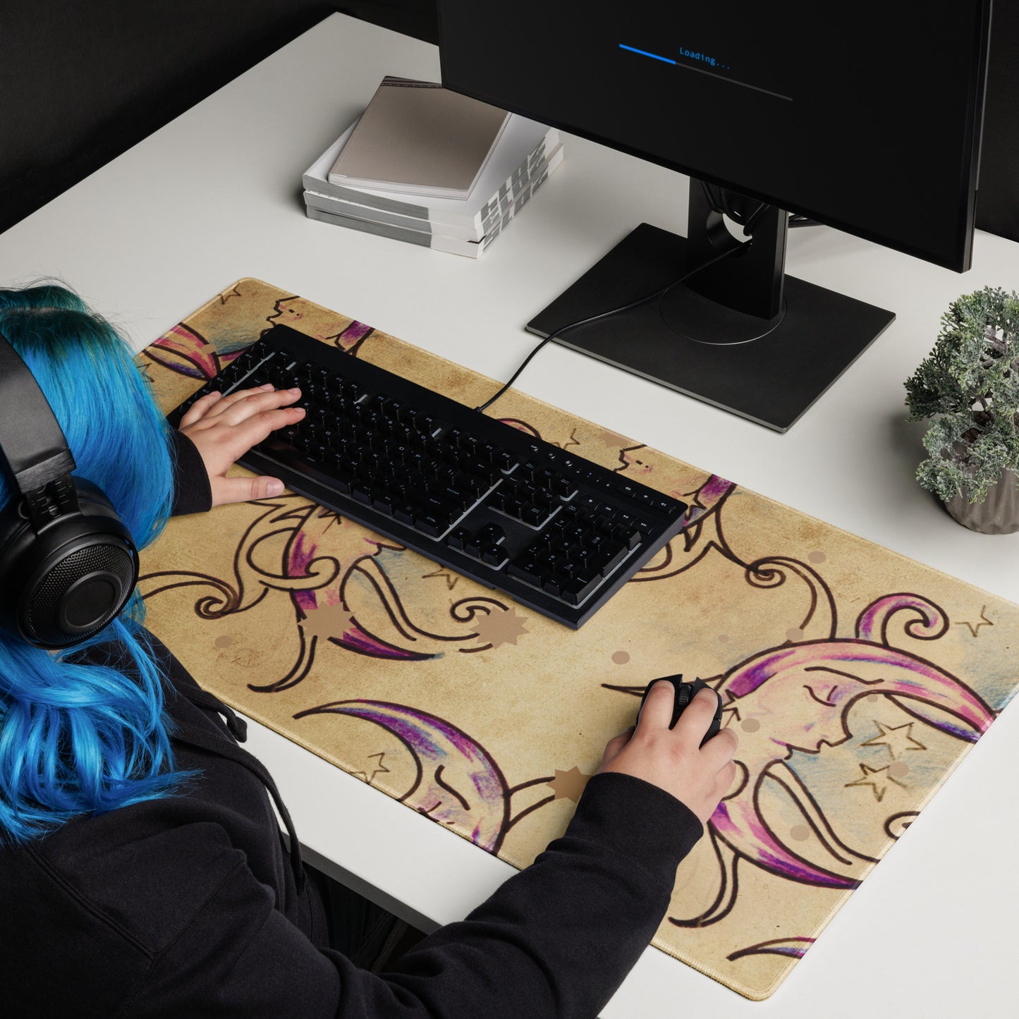 Latte Moon Gaming Mouse Pad