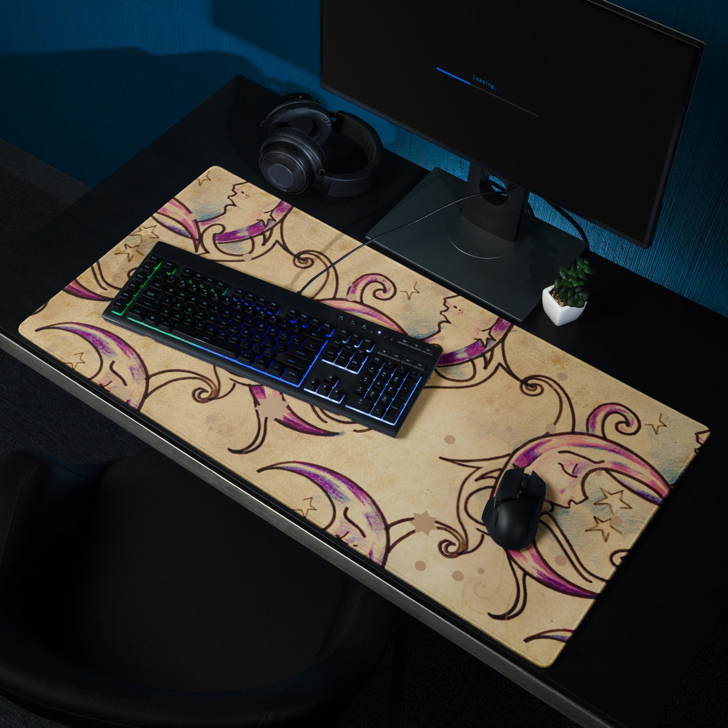 Latte Moon Gaming Mouse Pad