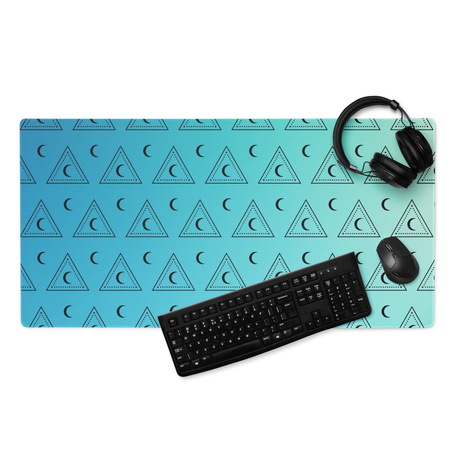 Blue Moon Triangle Gaming Mouse Pad