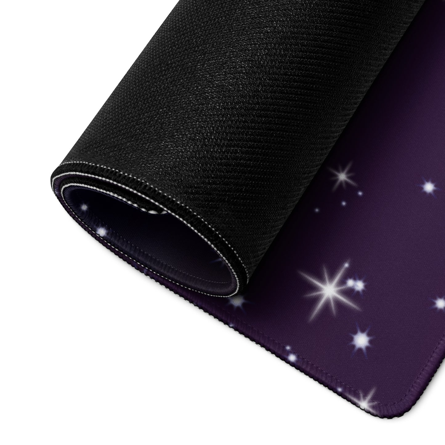 Purple Black Star Galaxy Gaming Mouse Pad