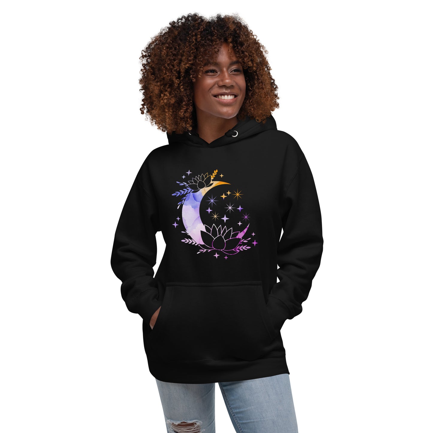 Pastel Moon Star Unisex Premium Hoodie