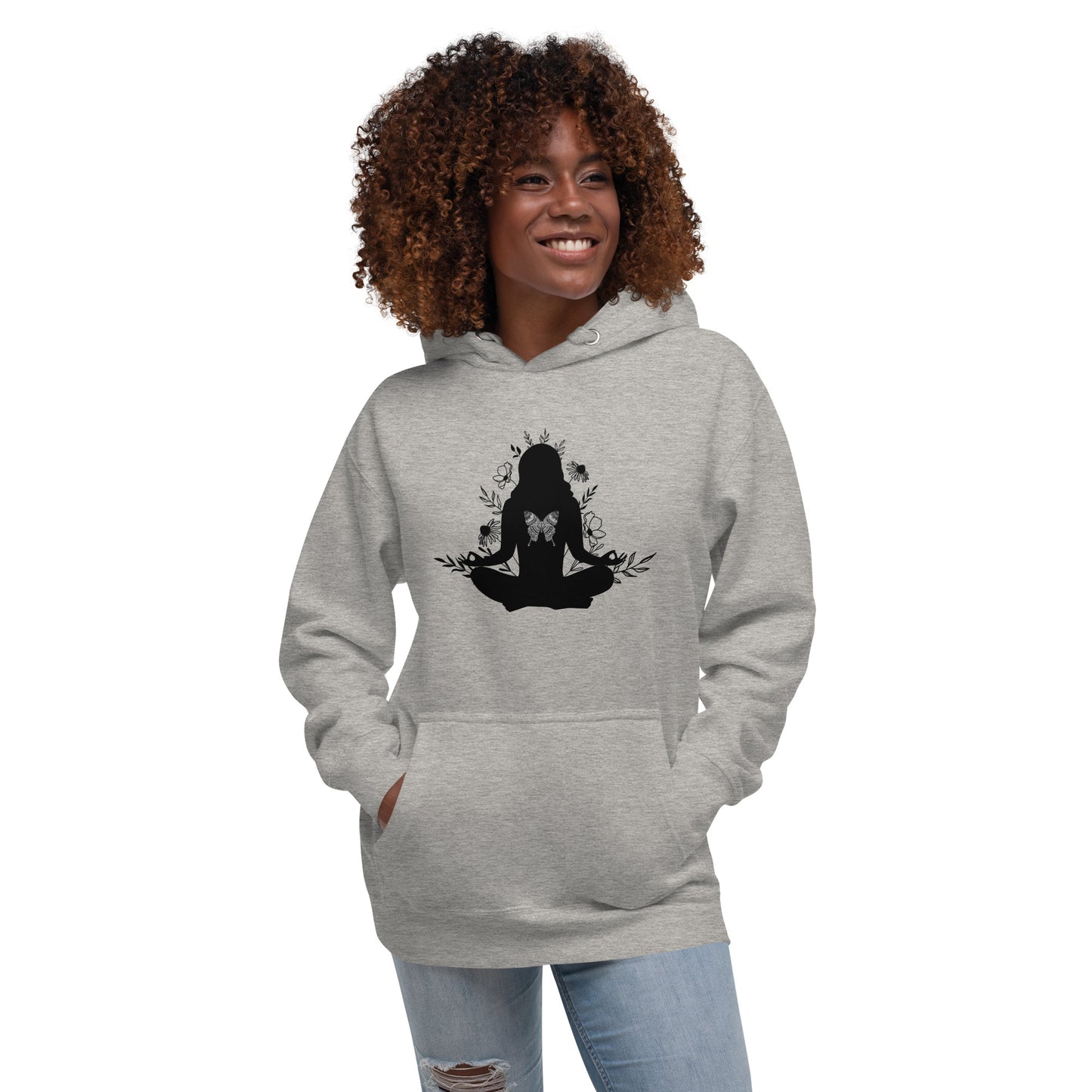 Yoga Butterfly Unisex Premium Hoodie