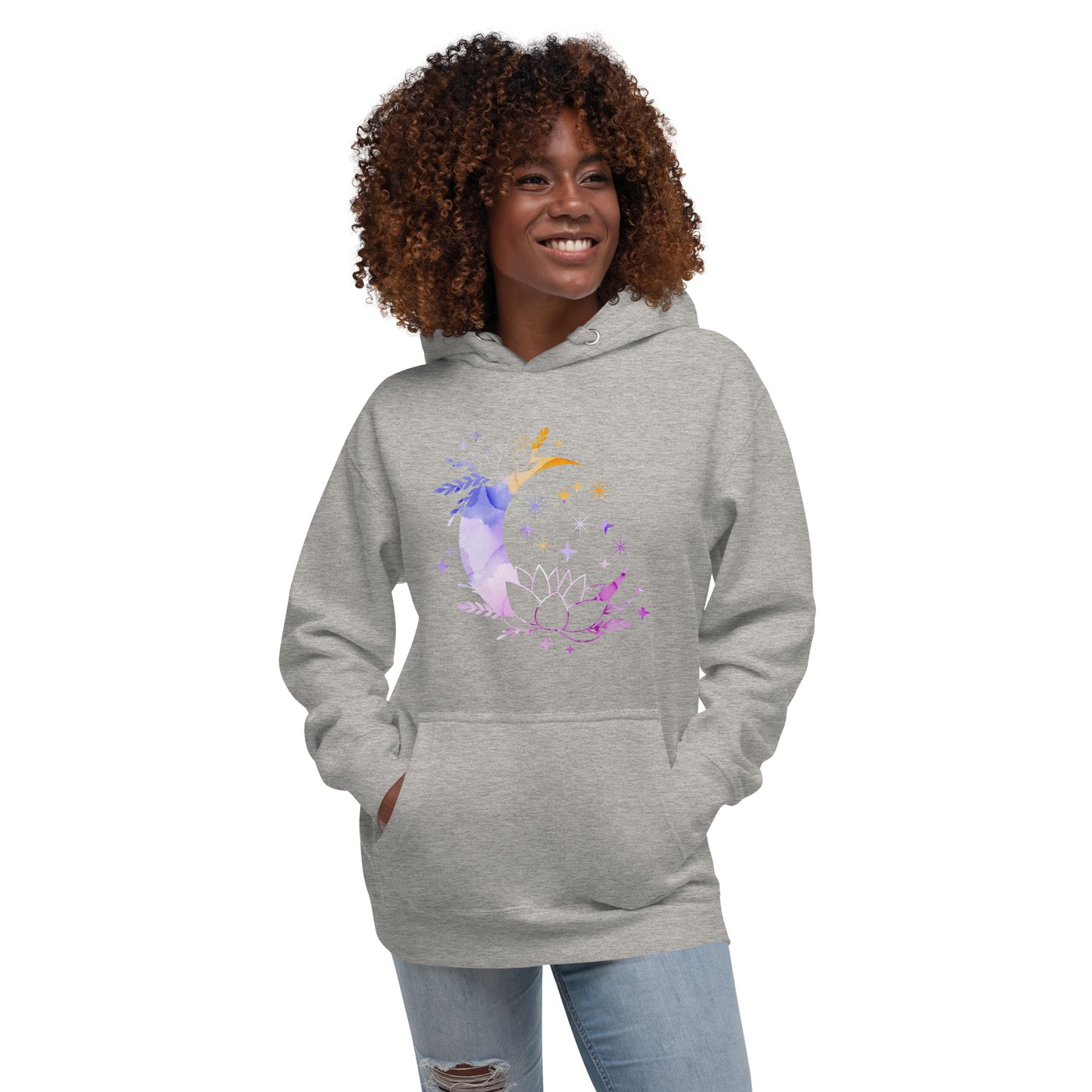 Pastel Moon Star Unisex Premium Hoodie