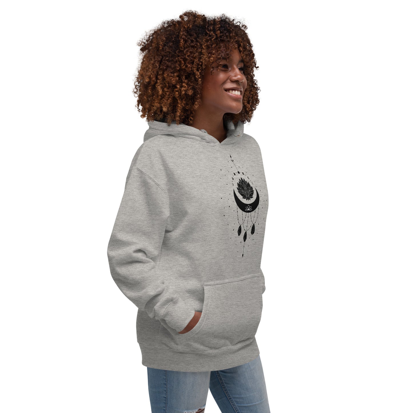 Moon Necklace Unisex Premium Hoodie