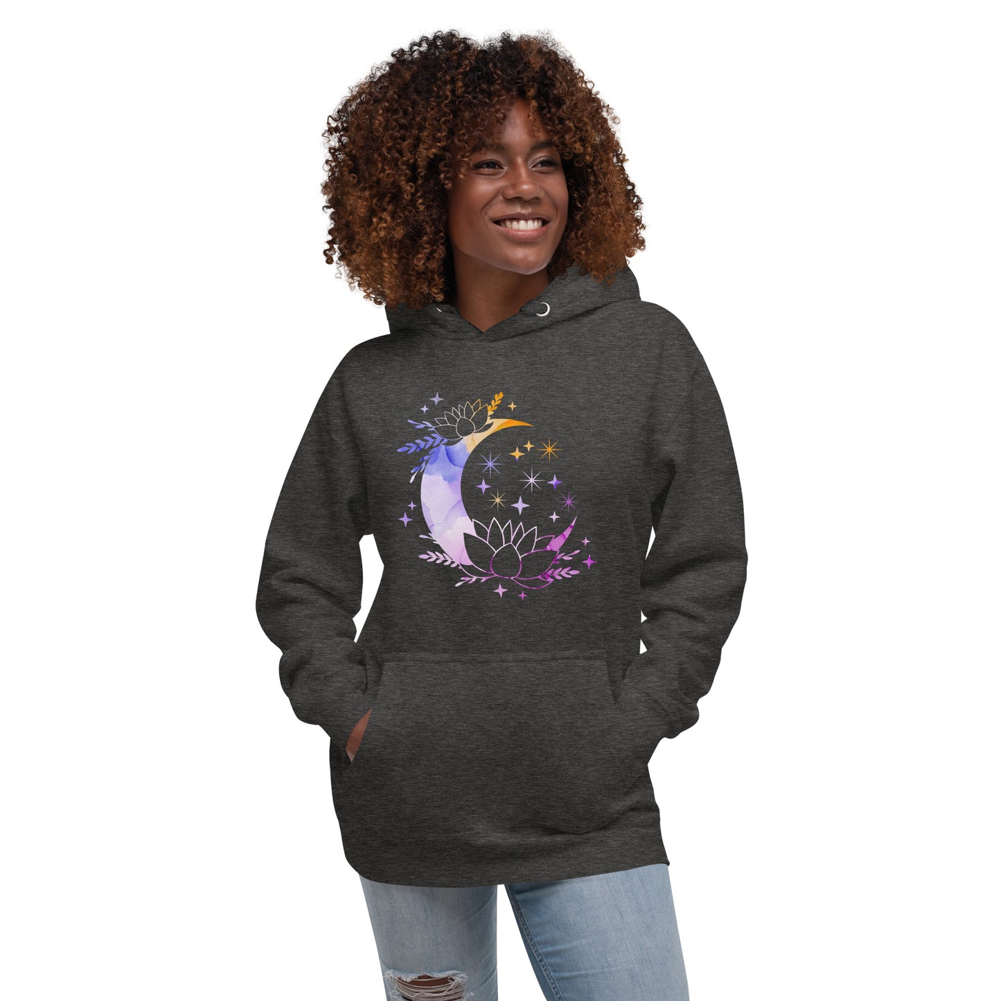 Pastel Moon Star Unisex Premium Hoodie