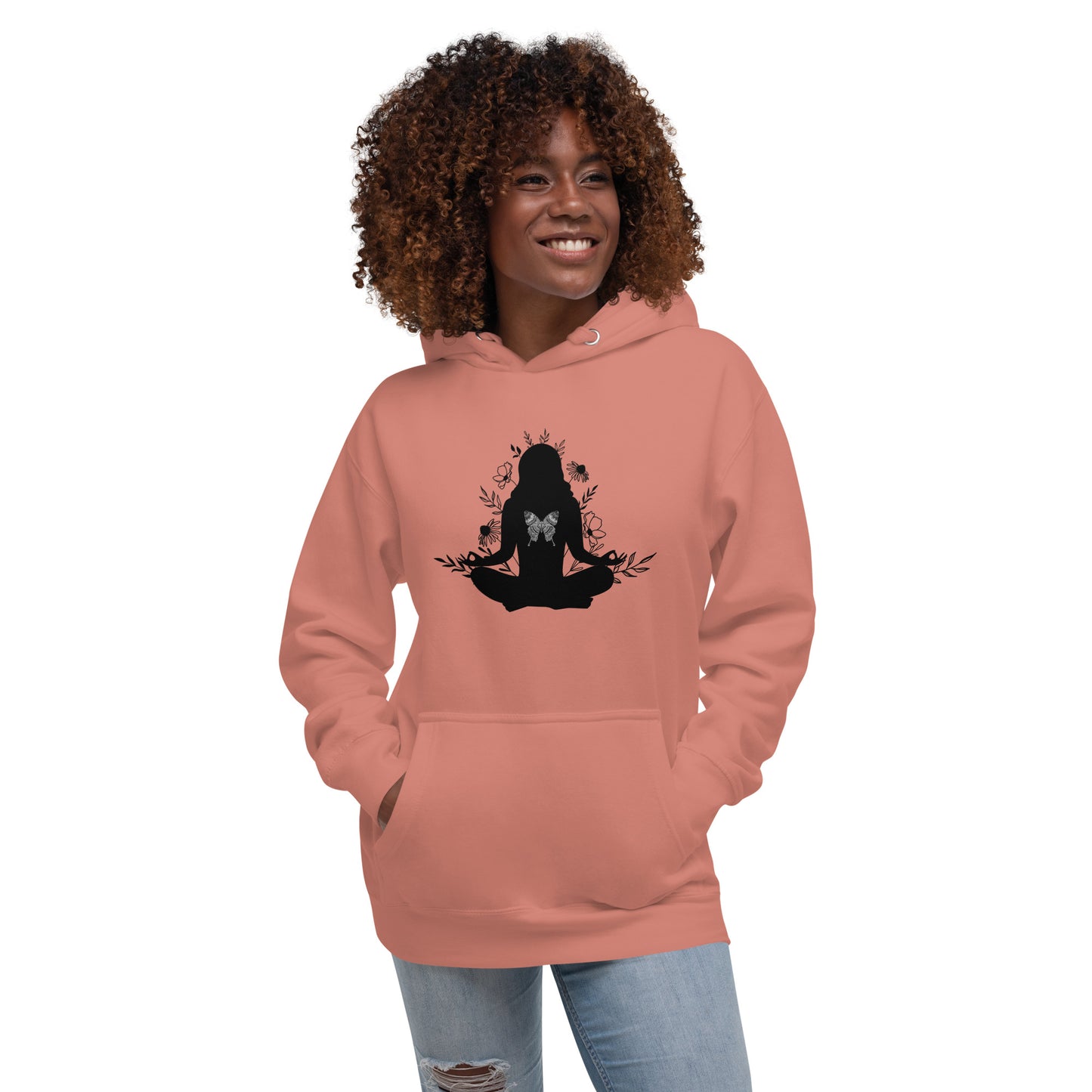 Yoga Butterfly Unisex Premium Hoodie