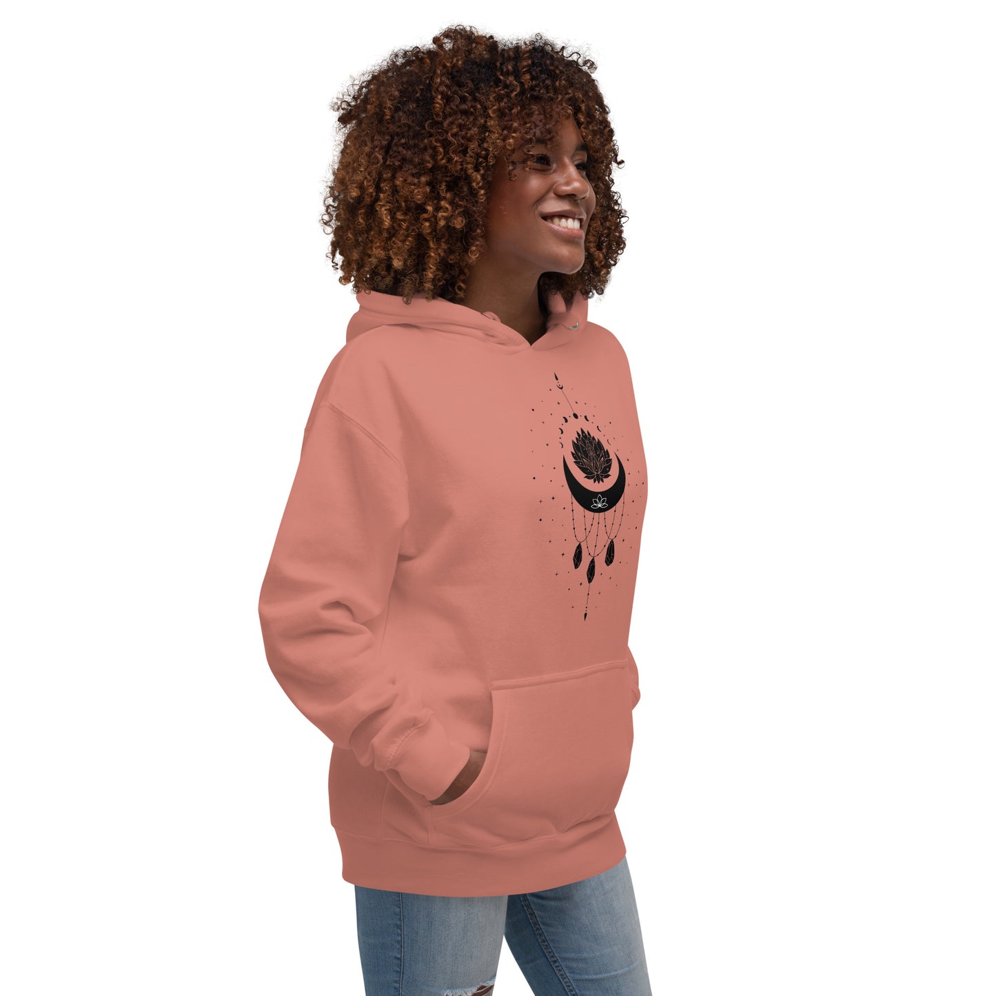 Moon Necklace Unisex Premium Hoodie