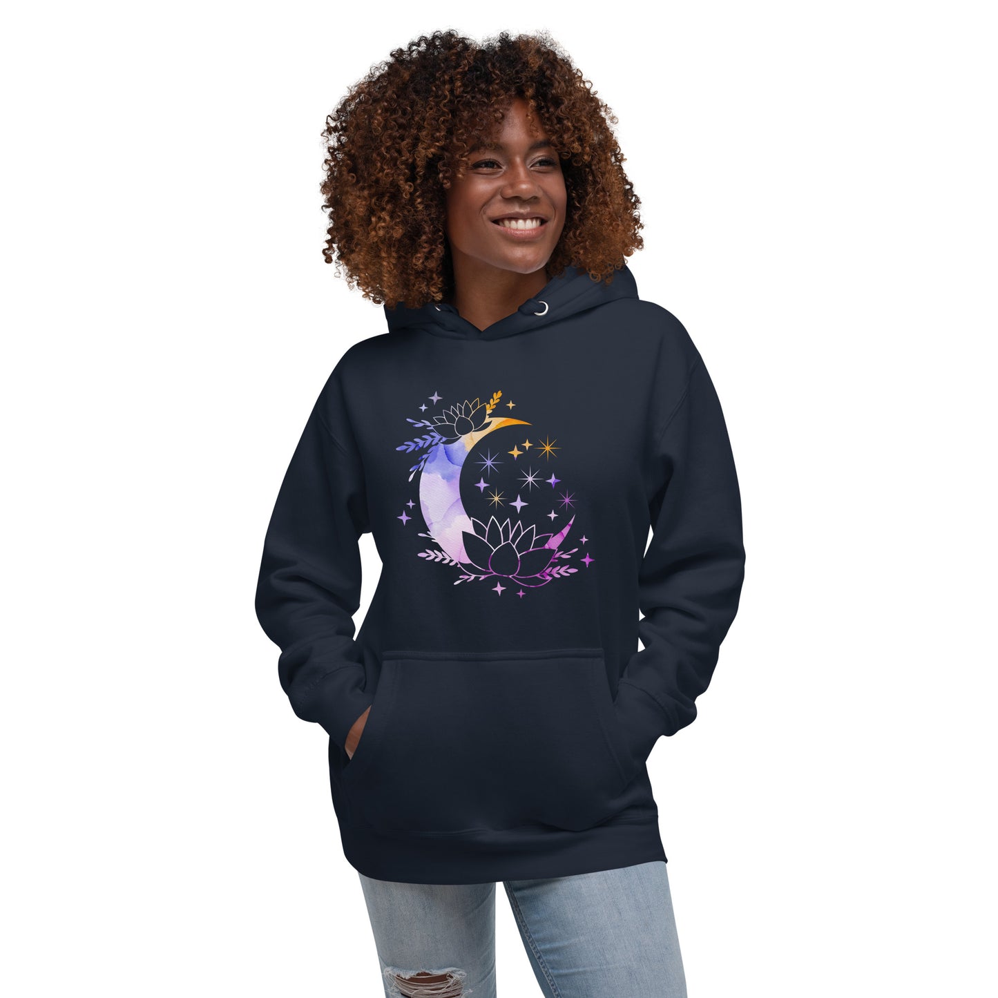 Pastel Moon Star Unisex Premium Hoodie