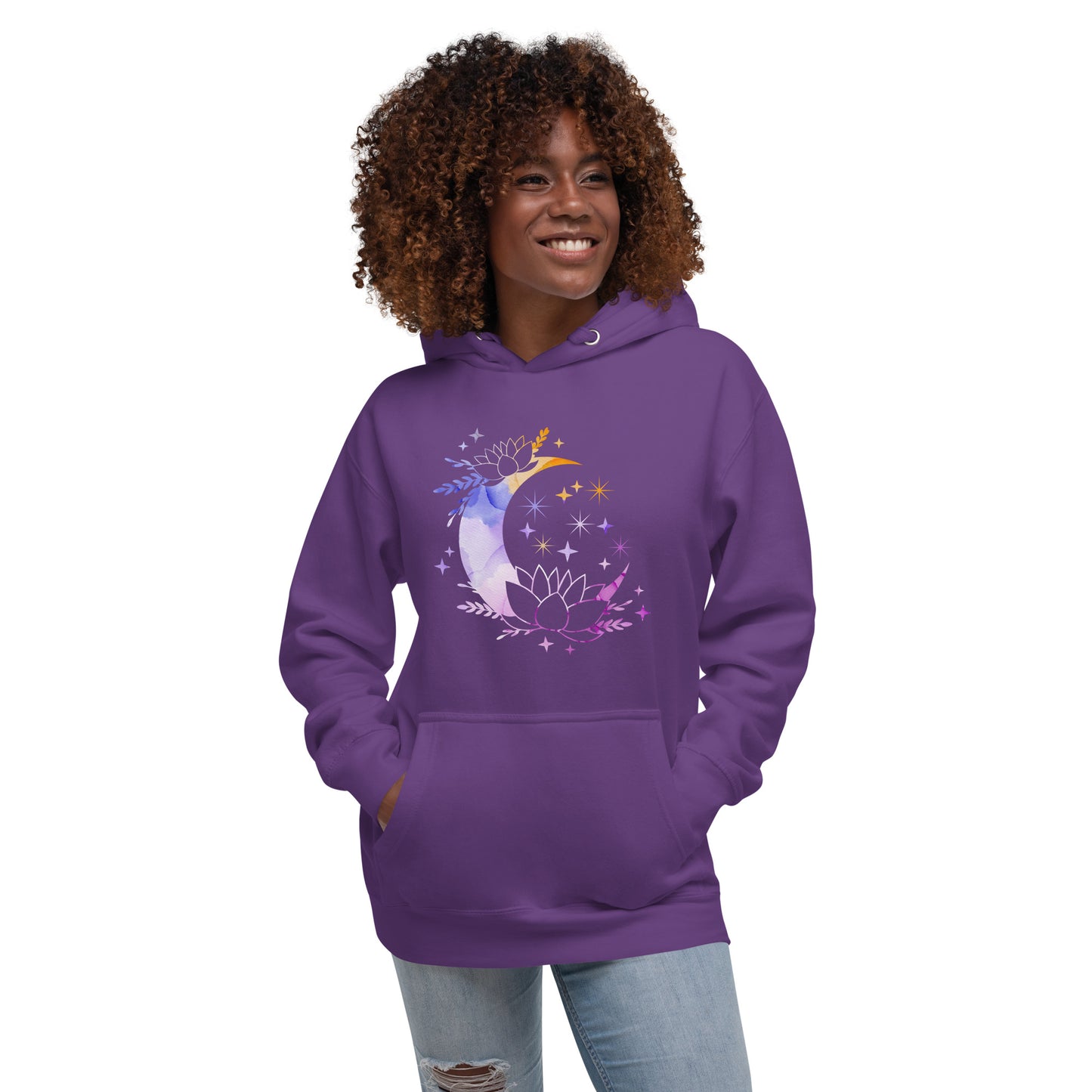 Pastel Moon Star Unisex Premium Hoodie