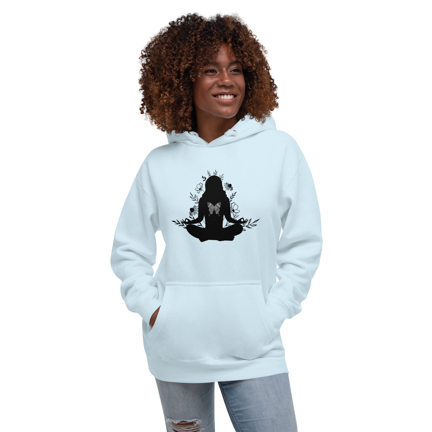 Yoga Butterfly Unisex Premium Hoodie