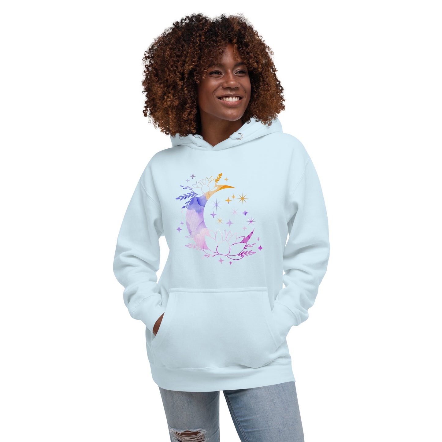 Pastel Moon Star Unisex Premium Hoodie