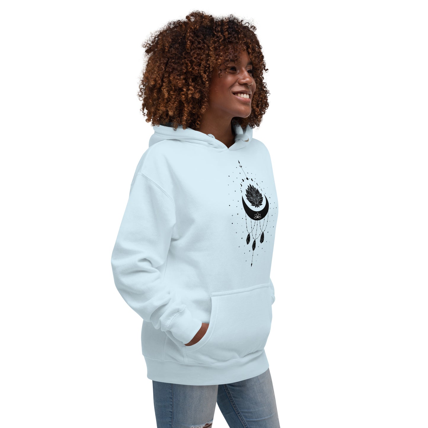 Moon Necklace Unisex Premium Hoodie