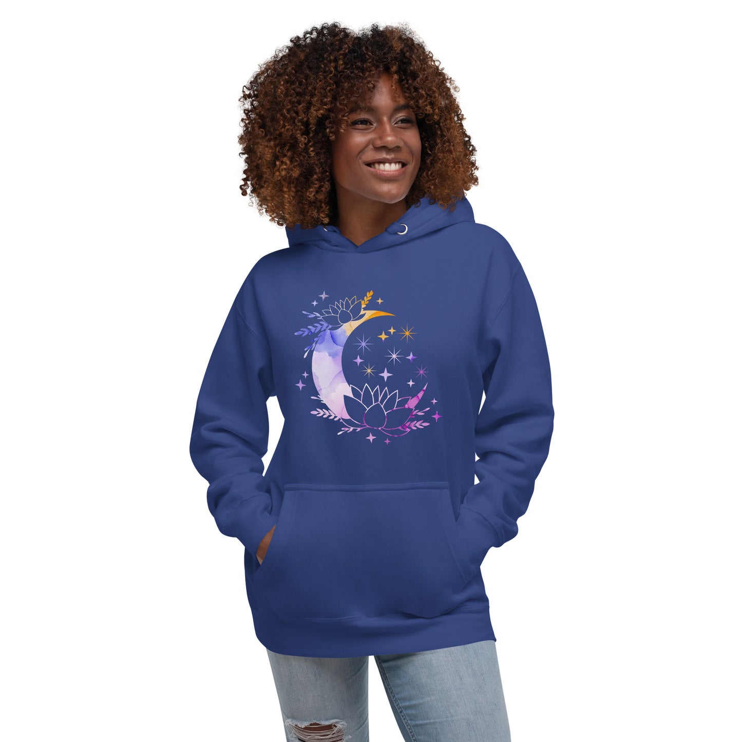 Pastel Moon Star Unisex Premium Hoodie