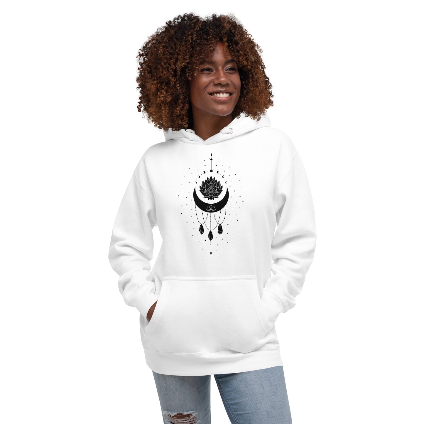 Moon Necklace Unisex Premium Hoodie