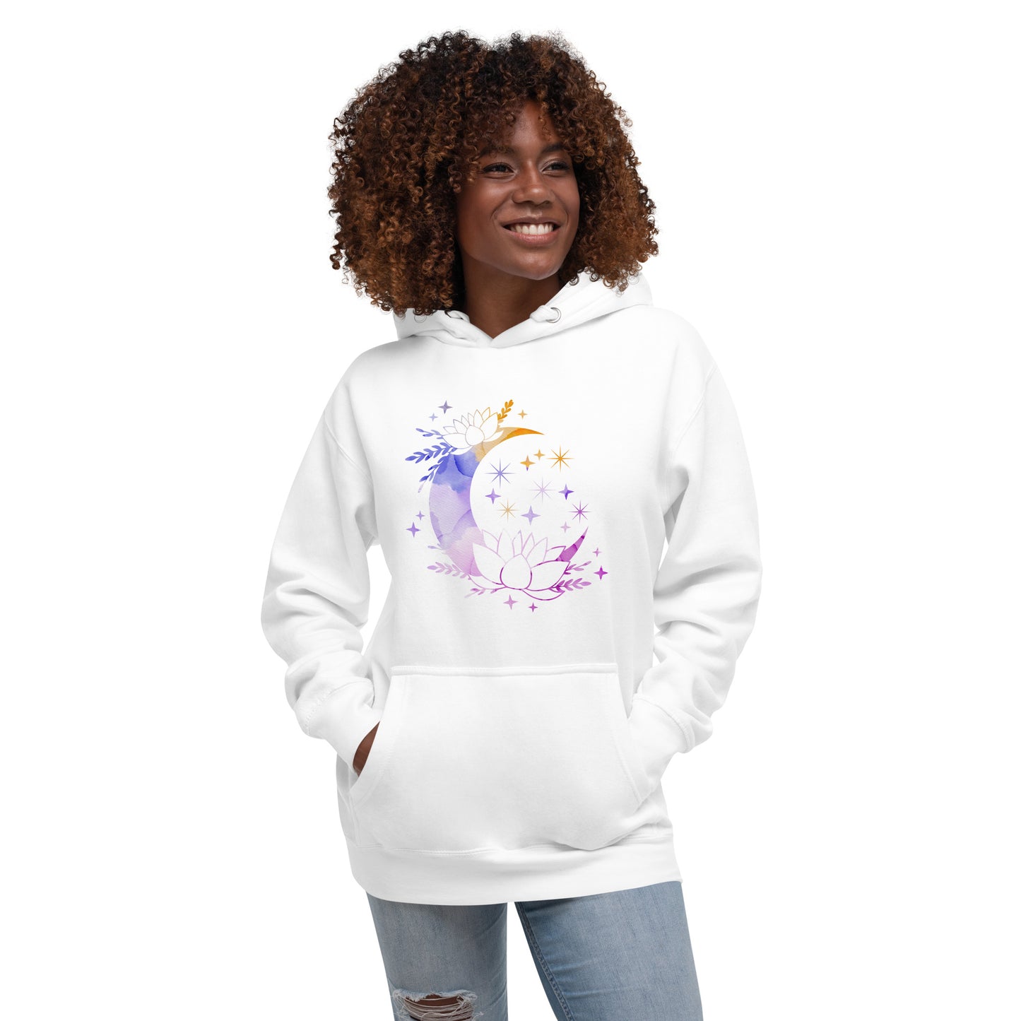 Pastel Moon Star Unisex Premium Hoodie