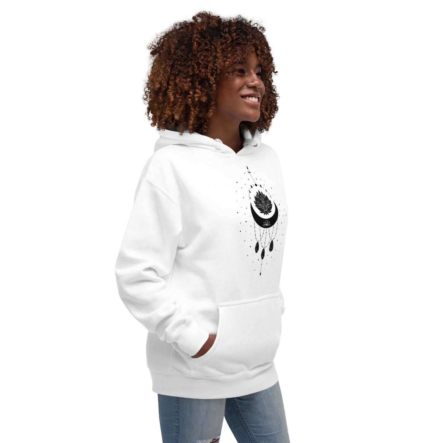 Moon Necklace Unisex Premium Hoodie