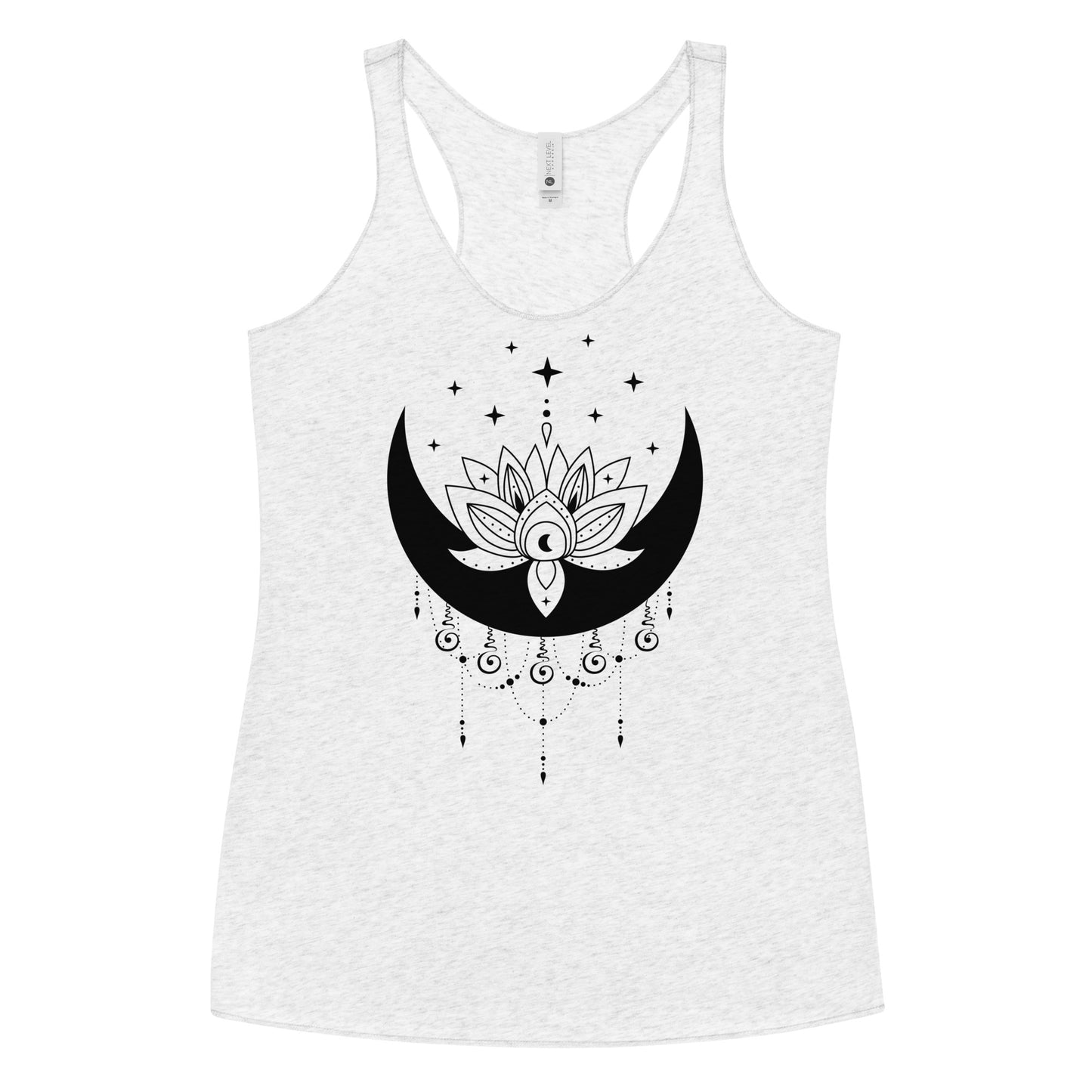 Moon Lotus Flower Star Women's Racerback Tank