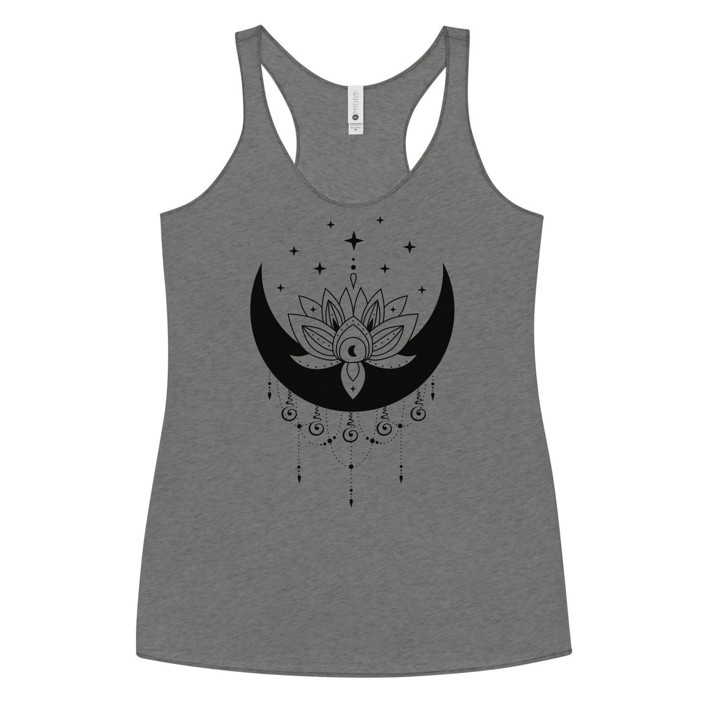 Moon Lotus Flower Star Women's Racerback Tank