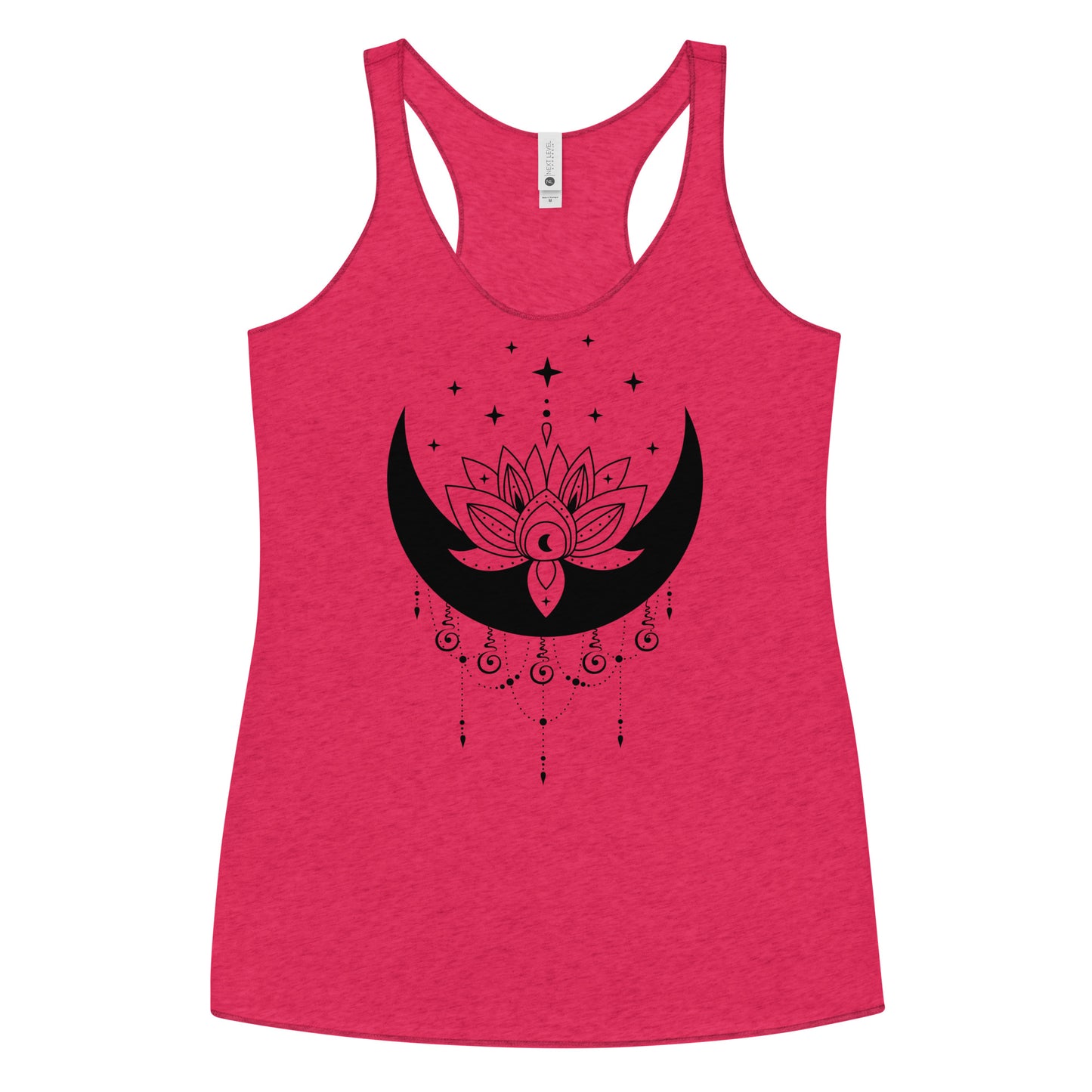 Moon Lotus Flower Star Women's Racerback Tank