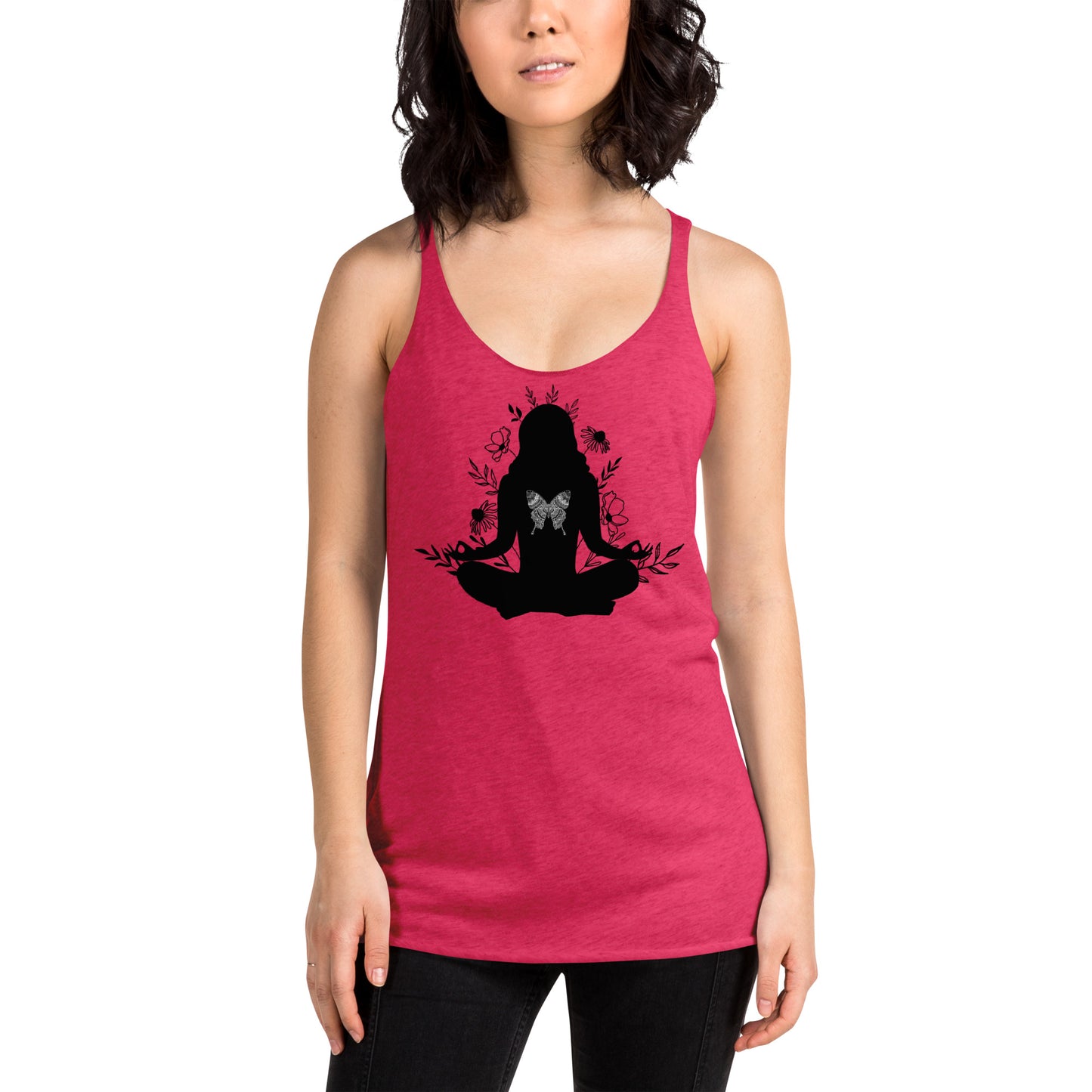 Yoga Butterfly Women's Racerback Tank