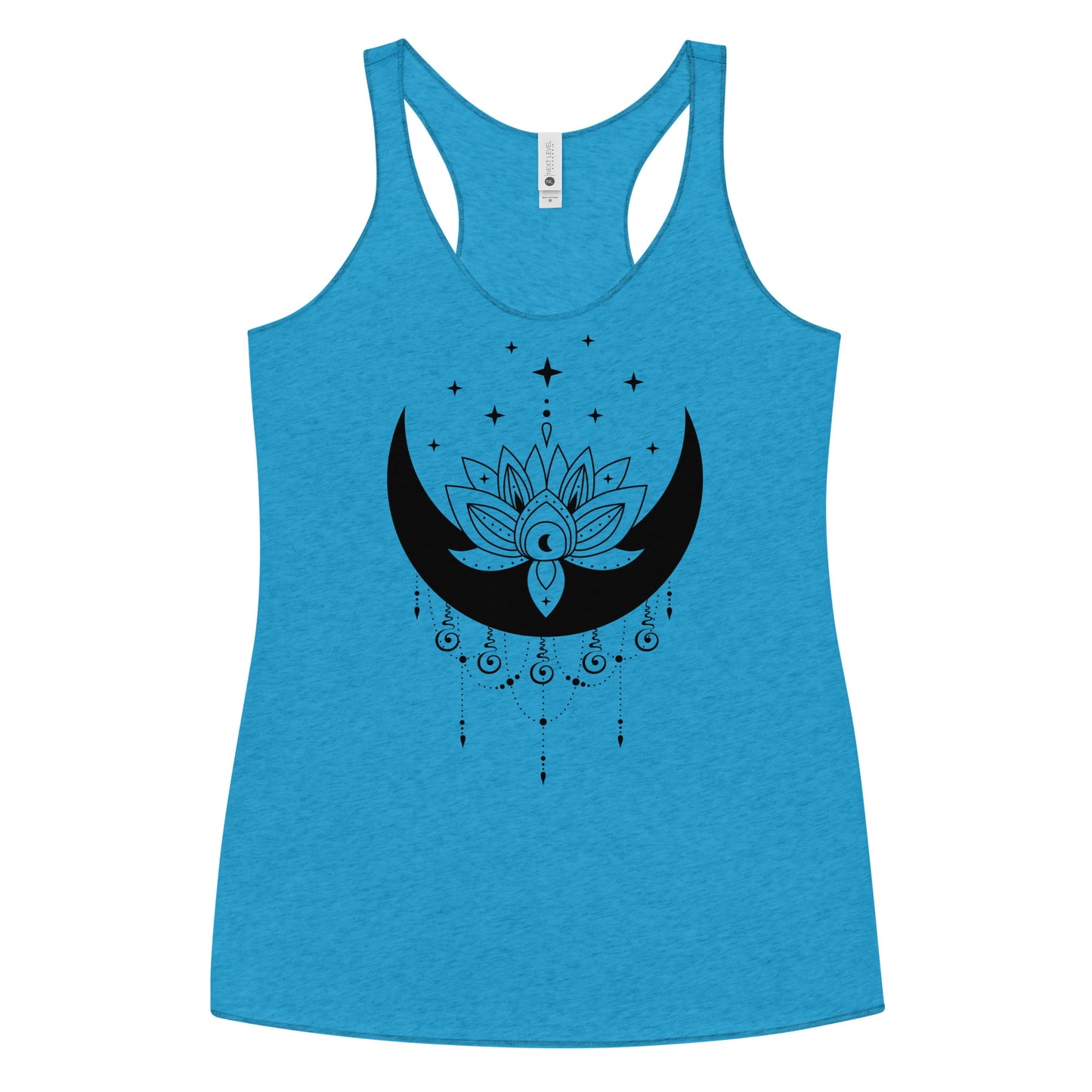 Moon Lotus Flower Star Women's Racerback Tank