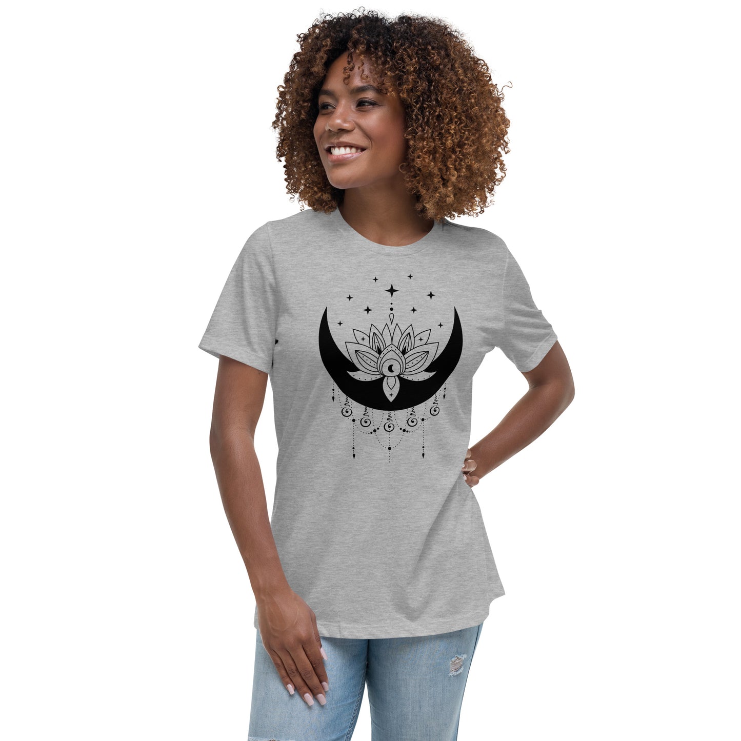 Moon Lotus Star Women's Relaxed Fit T-Shirt