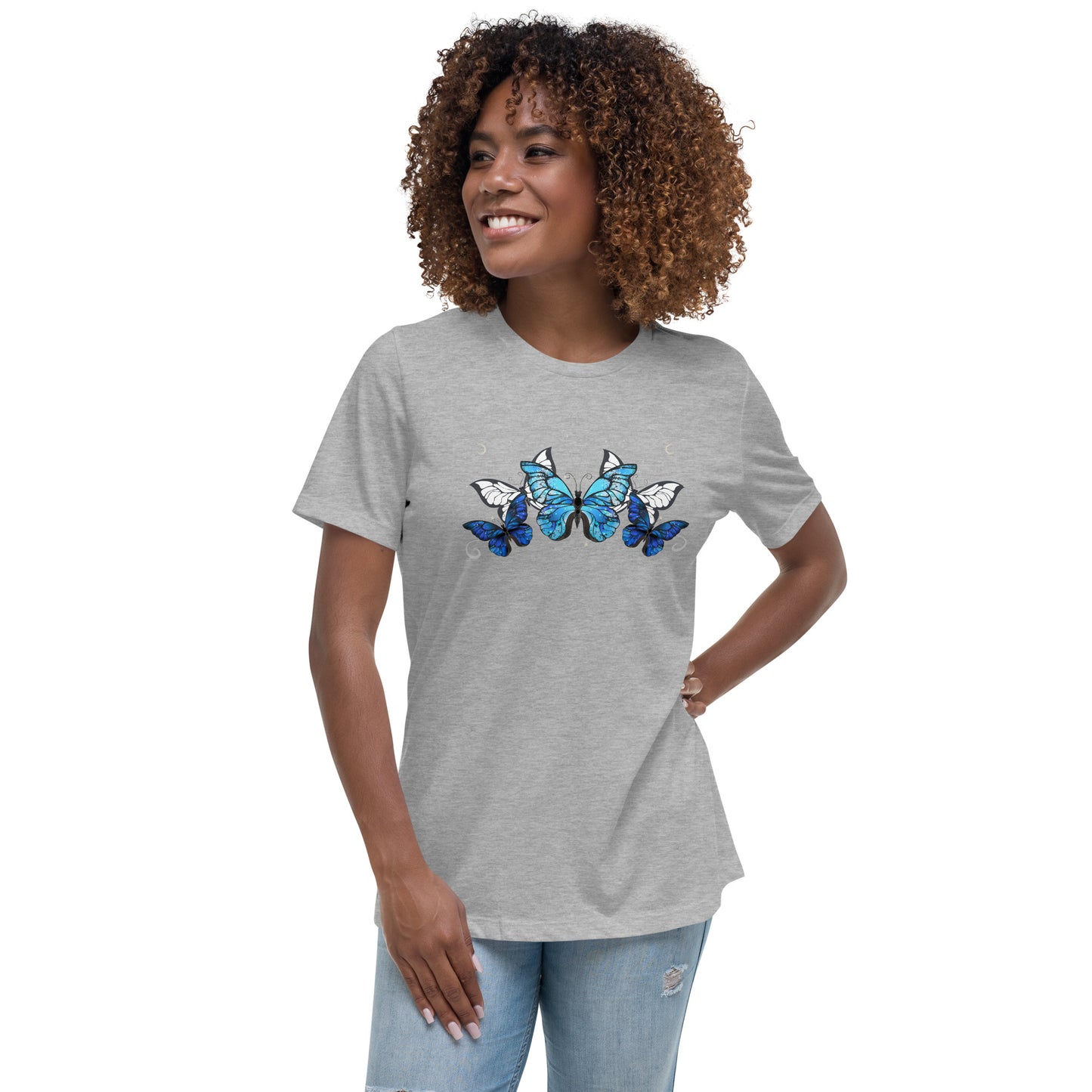 Blue Butterflies Women's Relaxed Fit T-Shirt