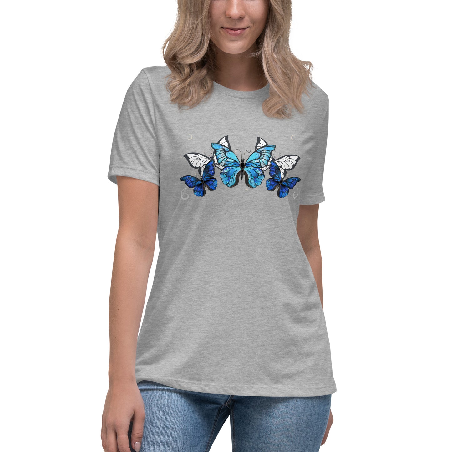 Blue Butterflies Women's Relaxed Fit T-Shirt