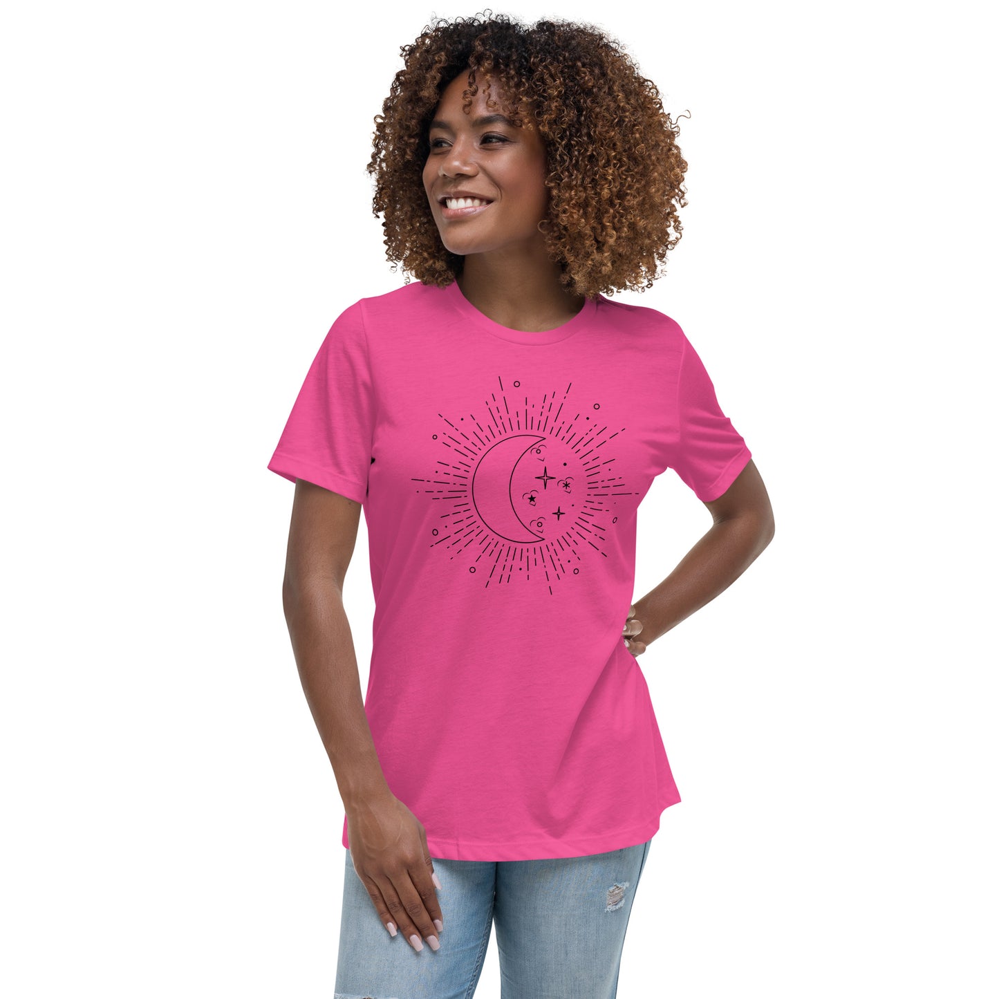 Moon Sun Women's Relaxed Fit T-Shirt