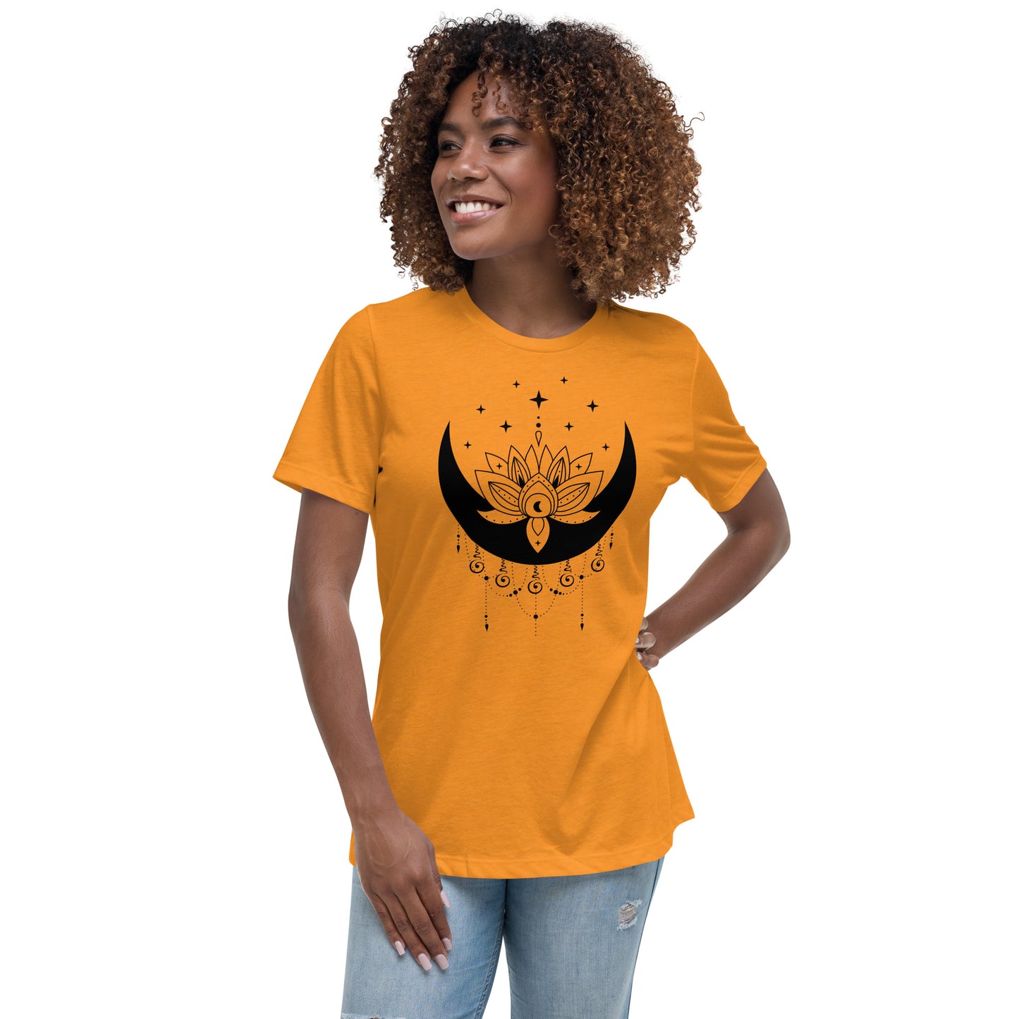 Moon Lotus Star Women's Relaxed Fit T-Shirt