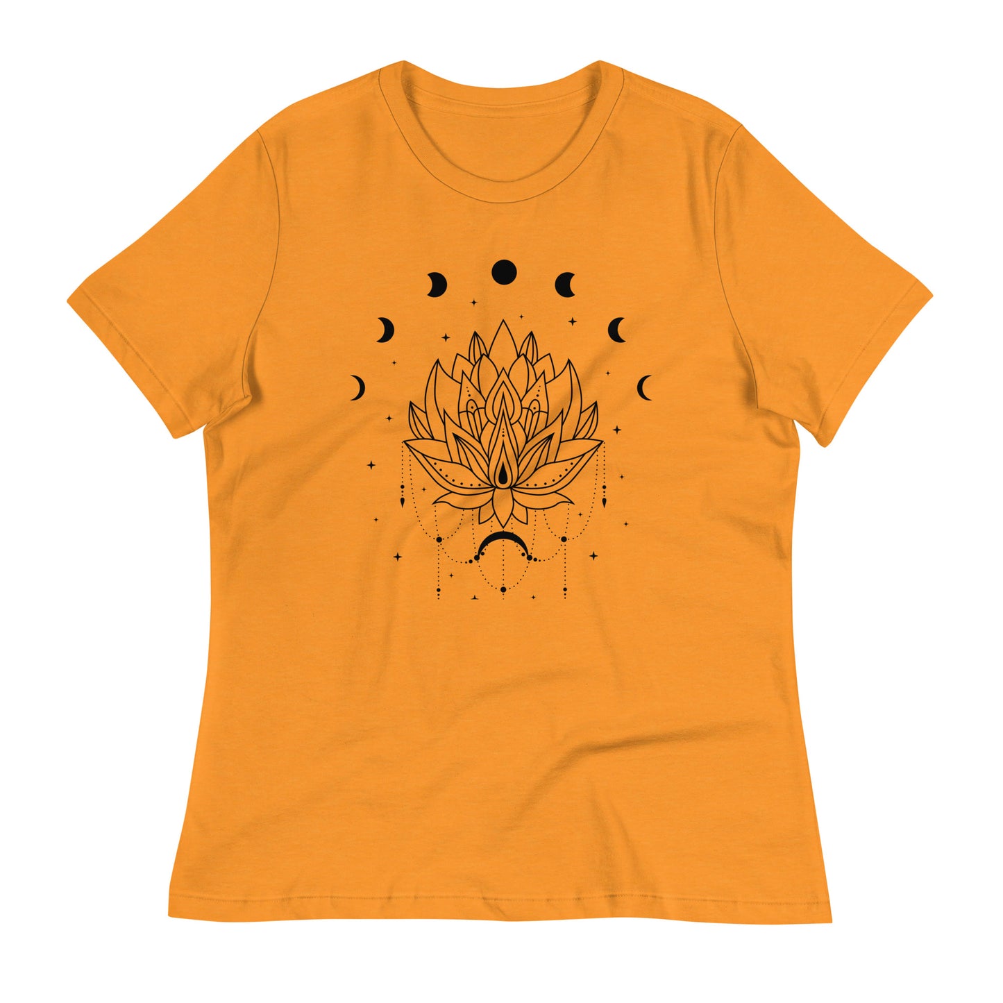 Lotus Flower Moon Phase Women's Relaxed Fit T-Shirt