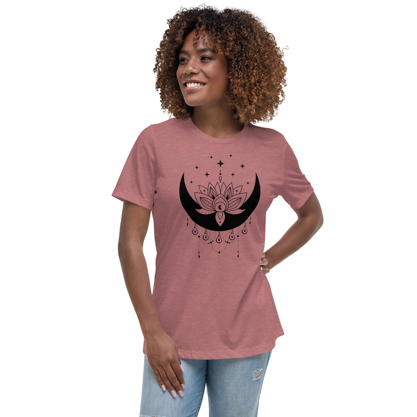 Moon Lotus Star Women's Relaxed Fit T-Shirt