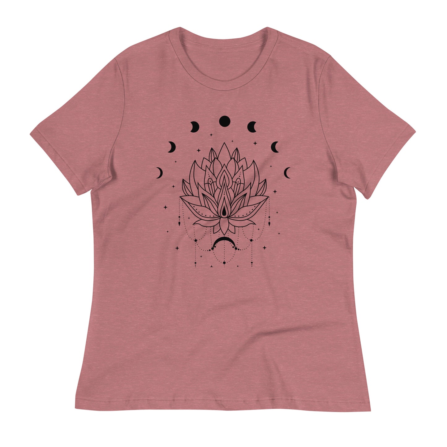 Lotus Flower Moon Phase Women's Relaxed Fit T-Shirt