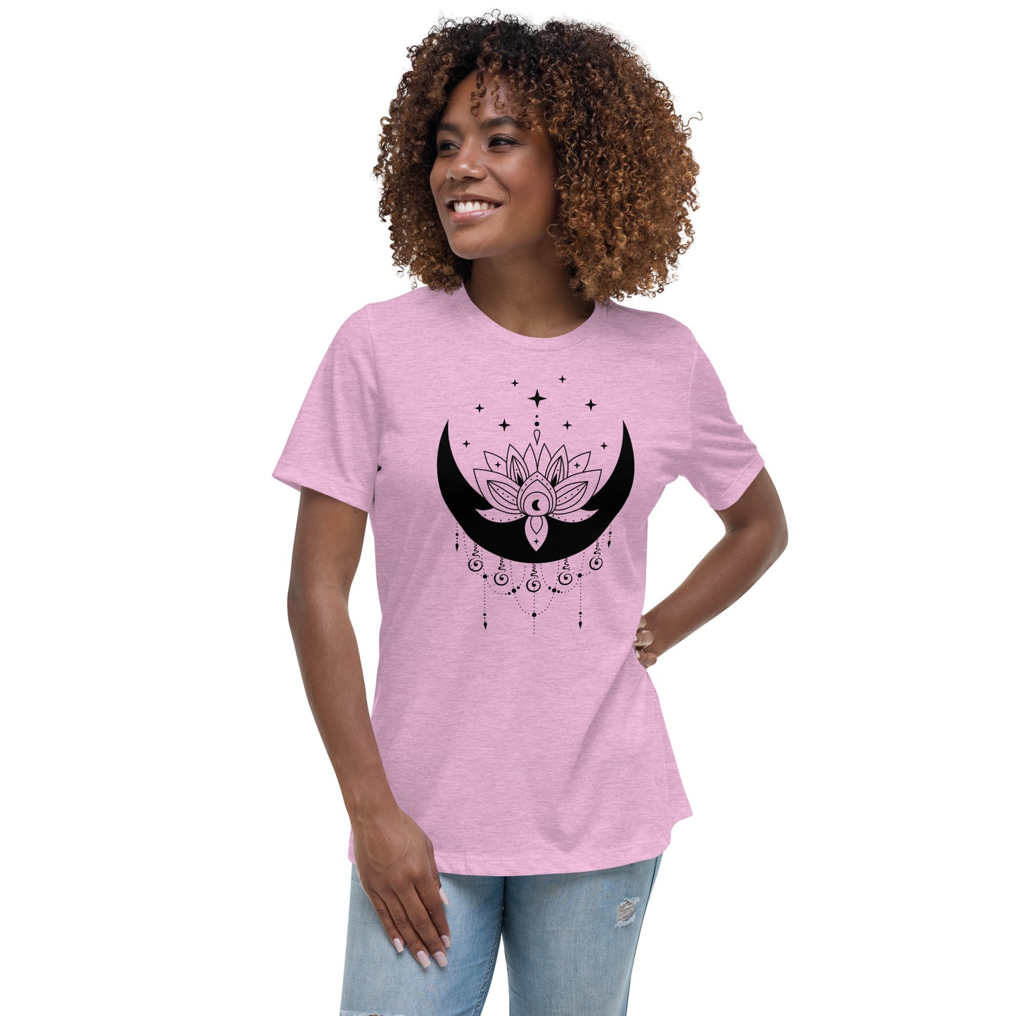 Moon Lotus Star Women's Relaxed Fit T-Shirt