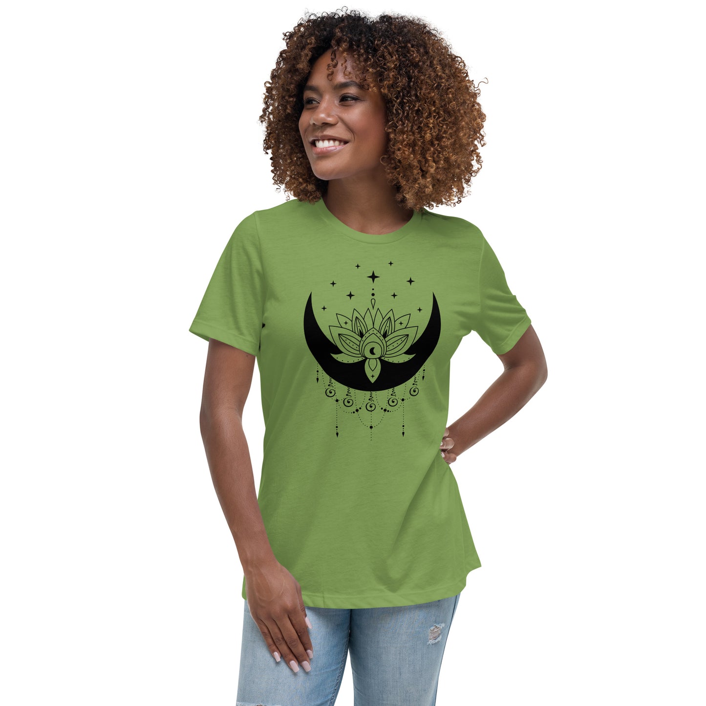 Moon Lotus Star Women's Relaxed Fit T-Shirt