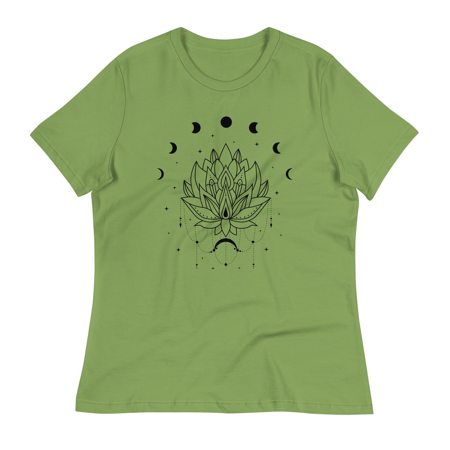 Lotus Flower Moon Phase Women's Relaxed Fit T-Shirt