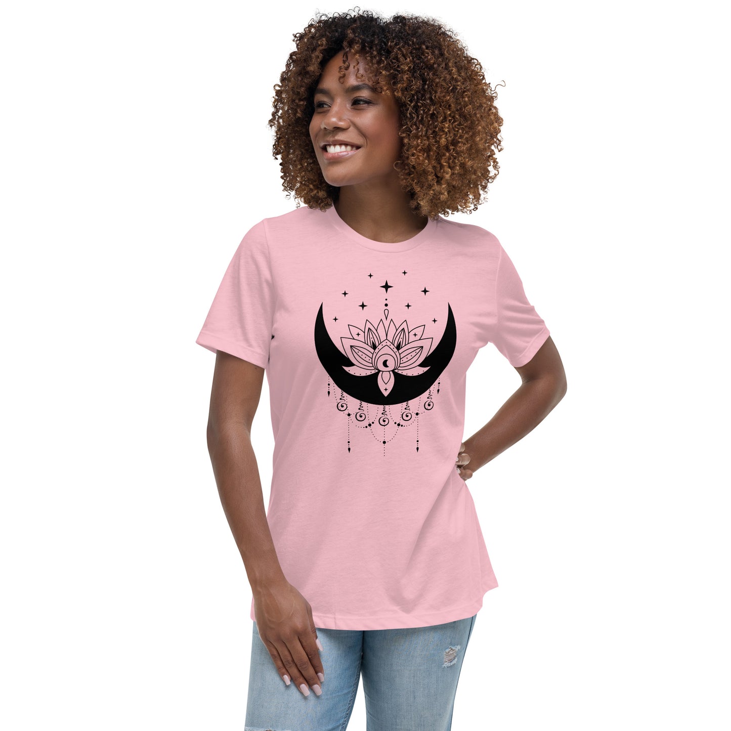 Moon Lotus Star Women's Relaxed Fit T-Shirt