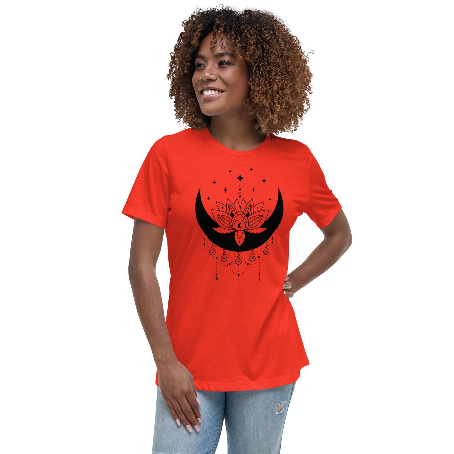 Moon Lotus Star Women's Relaxed Fit T-Shirt