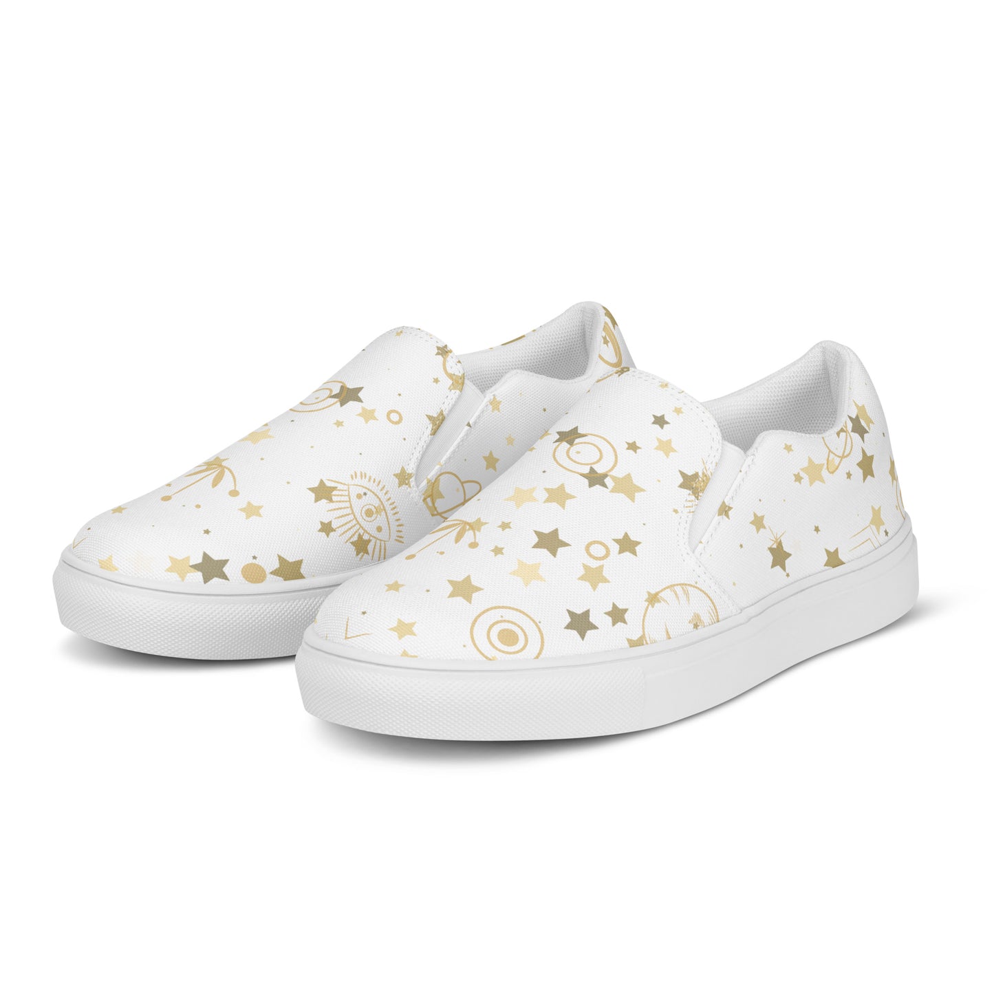 Golden Star Galaxy Women’s Slip-on Canvas Shoes