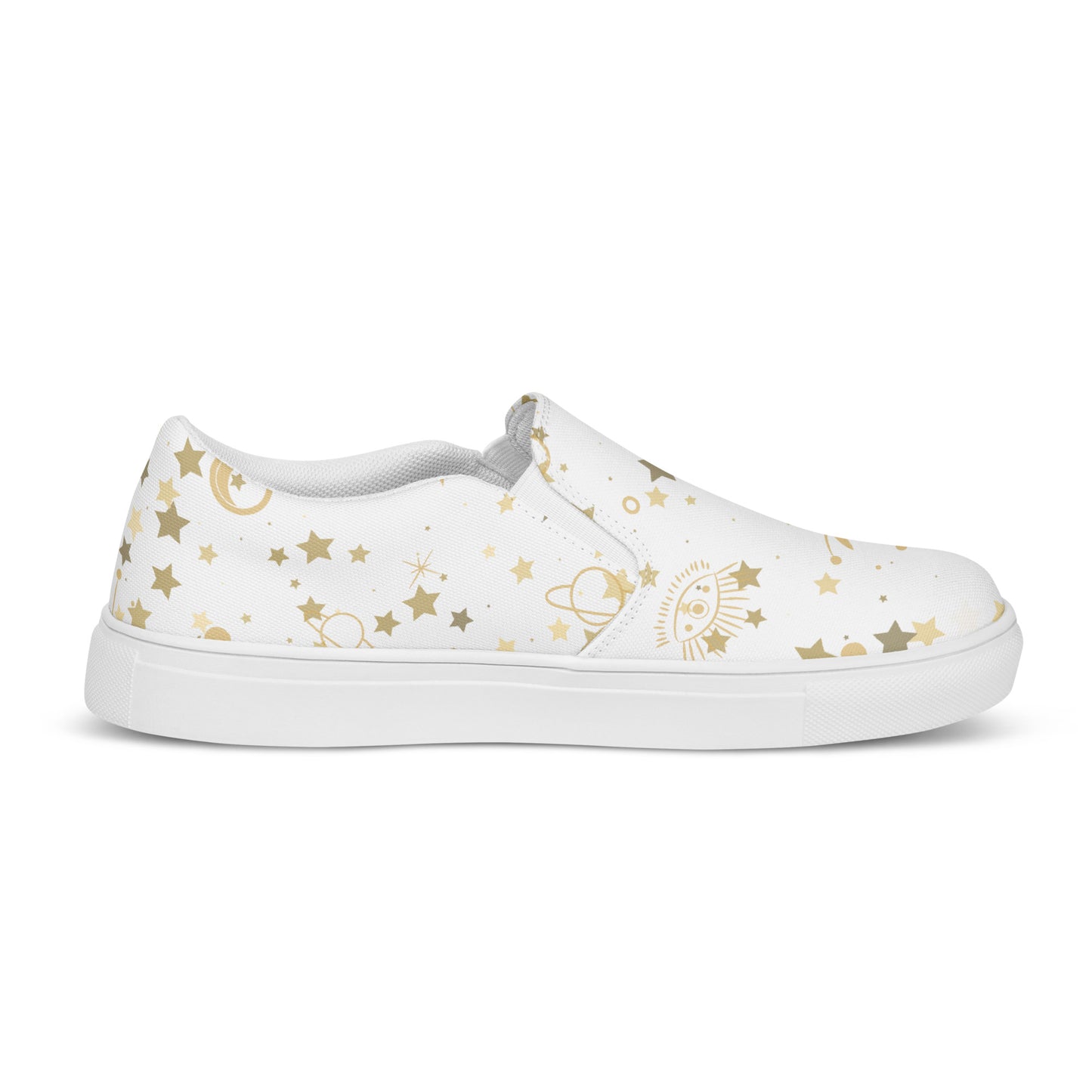 Golden Star Galaxy Women’s Slip-on Canvas Shoes